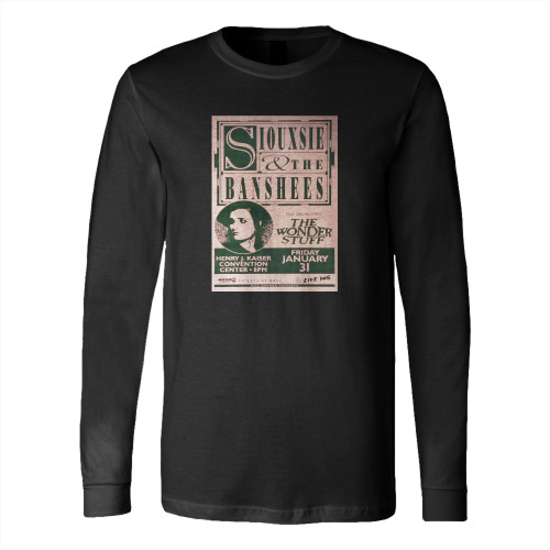 Siouxsie & The Banshees Vintage Concert Long Sleeve T-Shirt Tee