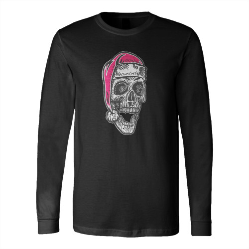 Skull Christmas Gothic Long Sleeve T-Shirt Tee
