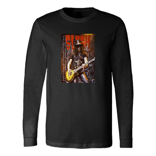 Slash Guitar Playing Long Sleeve T-Shirt Tee