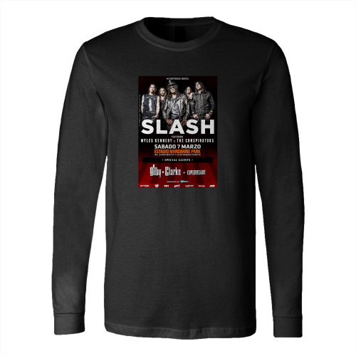 Slash Myles Kennedy The Conspirators 2015 Buenos Aires Concert Tour Long Sleeve T-Shirt Tee