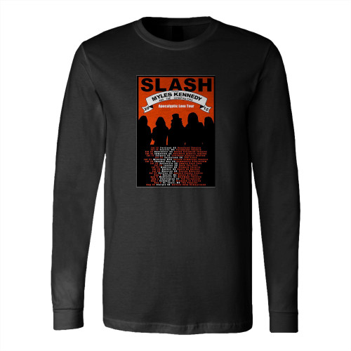 Slash With Myles Kennedy 2012 Concert Long Sleeve T-Shirt Tee