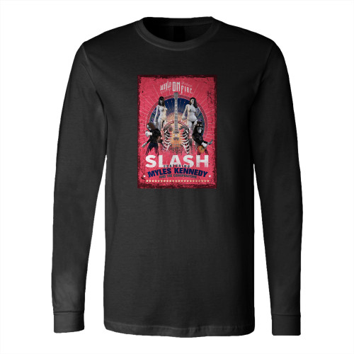 Slash World On Fire Long Sleeve T-Shirt Tee