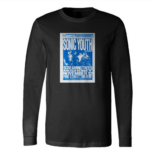 Sonic Youth Original Concert 1988 Long Sleeve T-Shirt Tee