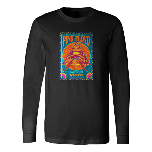 Tallenge Pink Floyd Live At Fillmore East 1970 Music Concert Long Sleeve T-Shirt Tee