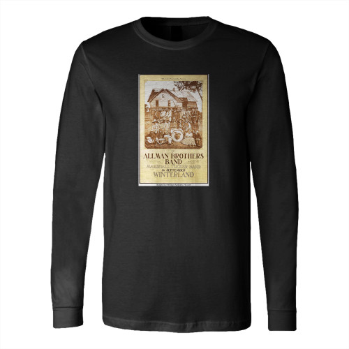 The Allman Brothers Band At Winterland Long Sleeve T-Shirt Tee