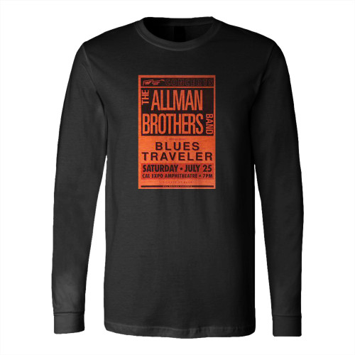 The Allman Brothers Band Vintage Concert Long Sleeve T-Shirt Tee