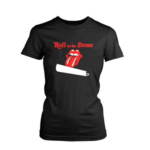 Roll To Be Stone The Rolling Stones Women's T-Shirt Tee