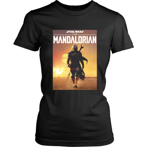 Star Wars The Mandalorian Poster Cover Women's T-Shirt Tee