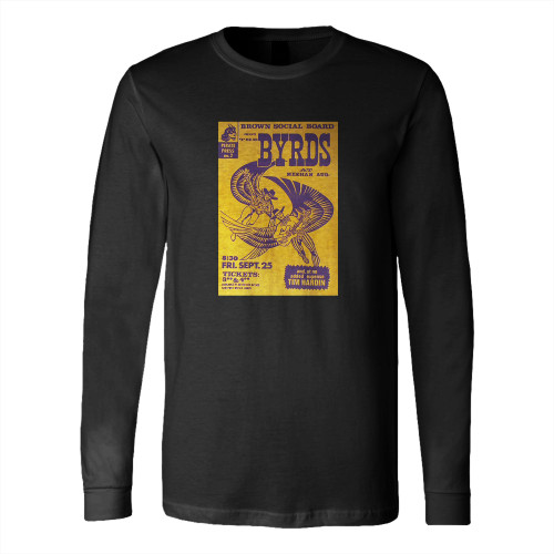 The Byrds 1970 Providence Long Sleeve T-Shirt Tee