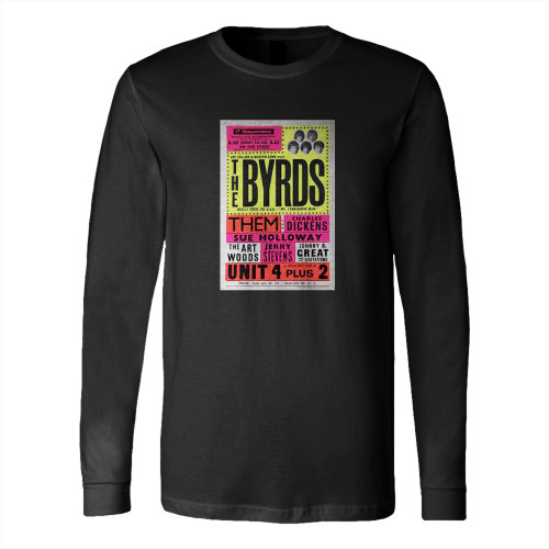 The Byrds Art Woods Them Original 1965 Long Sleeve T-Shirt Tee