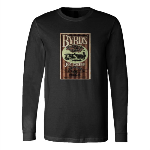 The Byrds Vintage Concert 3 Long Sleeve T-Shirt Tee