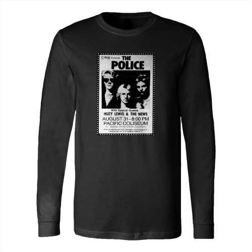 The Police Concert & Tour History Long Sleeve T-Shirt Tee