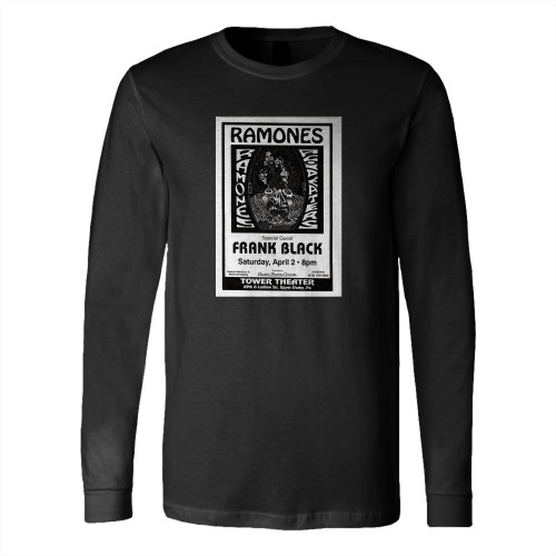 The Ramones Original Tower Theater Concert Long Sleeve T-Shirt Tee