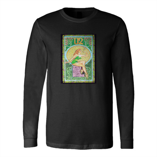 U2 Pin Up Psychedelic Rock & Roll Concert Long Sleeve T-Shirt Tee