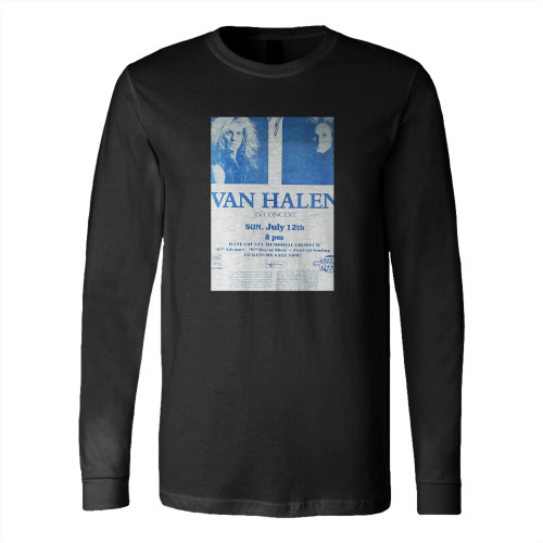 Van Halen 1981 Original Concert Long Sleeve T-Shirt Tee