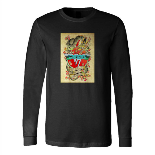 Van Halen Cleveland Blossom Center Long Sleeve T-Shirt Tee