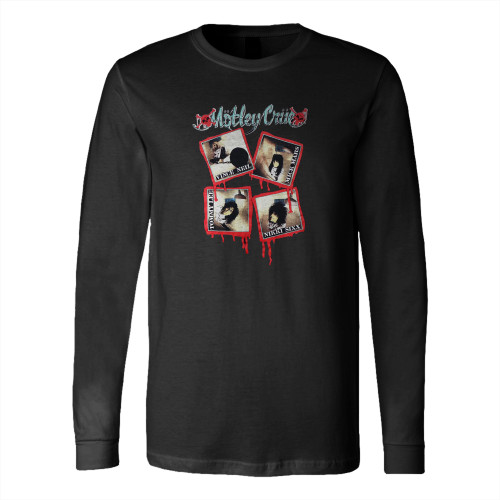 Vintage 1989 Motley Crue Kickstart My Heart Long Sleeve T-Shirt Tee