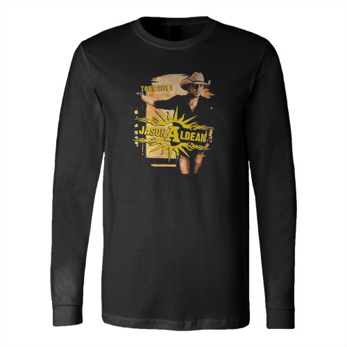 Vintage Jason Aldean Tour 2011 Long Sleeve T-Shirt Tee