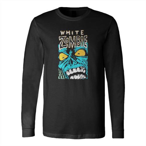 White Zombie Blue Monster Long Sleeve T-Shirt Tee
