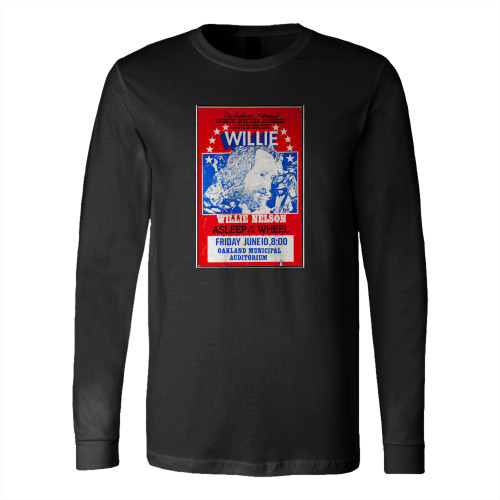 Willie Nelson Vintage Concert Long Sleeve T-Shirt Tee