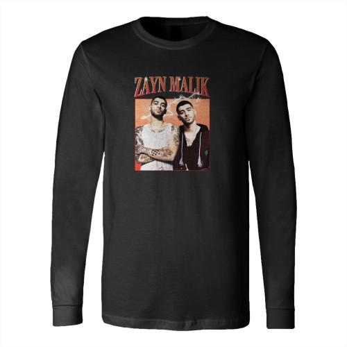 Zayn Malik Homage Pop Music One Direction Band Long Sleeve T-Shirt Tee