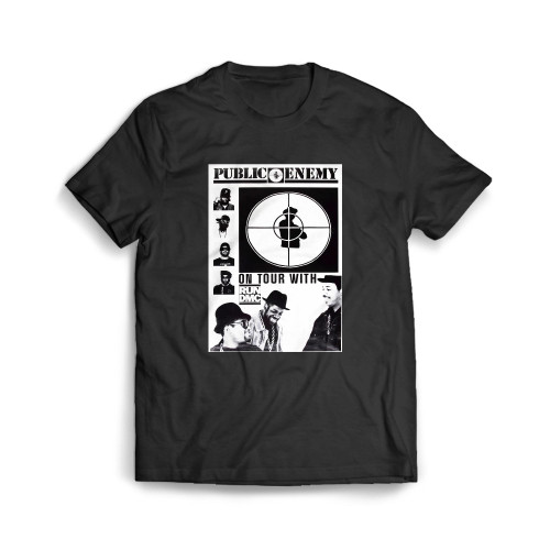 A Public Enemy And Run Dmc Tour Mens T-Shirt Tee