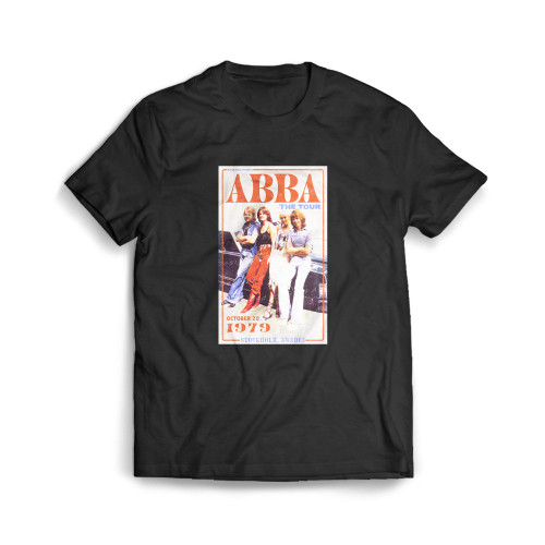 Abba The Tour Print No Framed Mens T-Shirt Tee