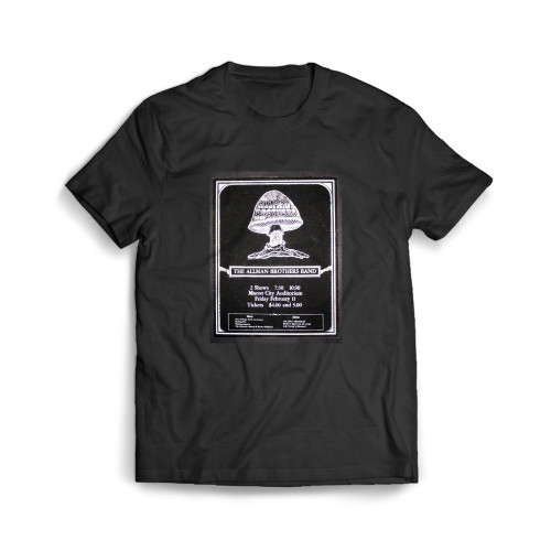 Allman Brothers Band 1972 Concert Mens T-Shirt Tee