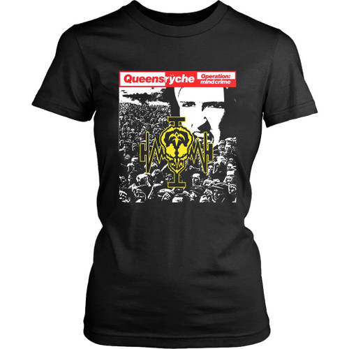 Queensryche Operation Mindcrime 88 Progressive Metal Savatage Women's T-Shirt Tee