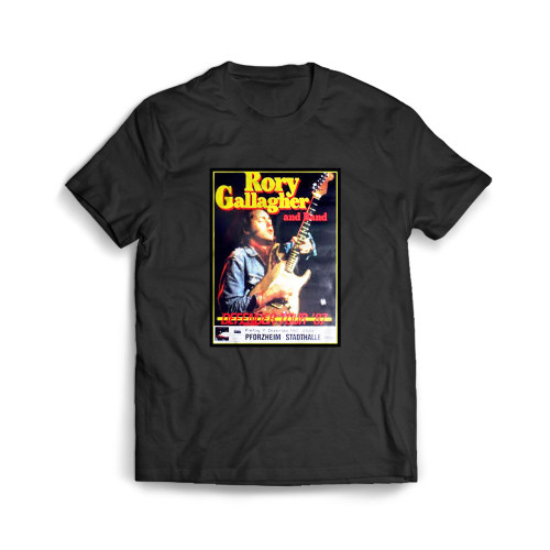 Bibi's Rory Gallagher Page Of Rory Gallagher And His Band's Concert Mens T-Shirt Tee