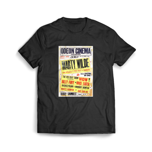 Billy Fury And Marty Wilde Mens T-Shirt Tee Billy Fury And Marty Wilde Mens T-Shirt Tee