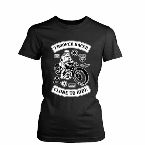 Stormtrooper Biker Racer Funny Star Wars Women's T-Shirt Tee