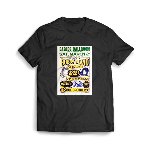 Bobby Bland Revue Eagles Ballroom Concert Mens T-Shirt Tee