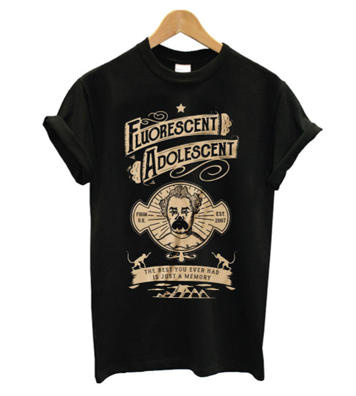 Fluorescent Adolescent Man's T-Shirt Tee Fluorescent Adolescent Man's T-Shirt Tee