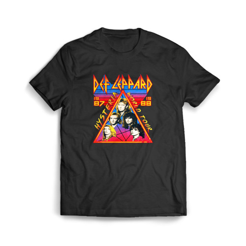 Def Leppard 1982 Hysteria World Tour Mens T-Shirt Tee