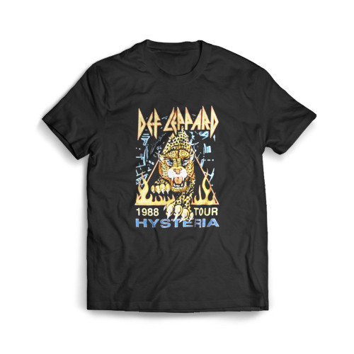 Def Leppard Hysteria '88 Tour Mens T-Shirt Tee
