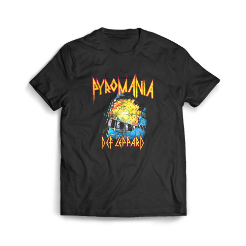 Def Leppard It's On Fire Mens T-Shirt Tee