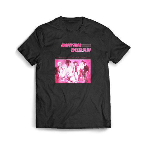 Duran Duran Pink Duran White Mens T-Shirt Tee