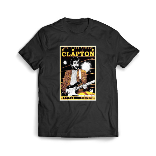 Eric Clapton Live In Los Angeles Tallenge Music Retro Concert Mens T-Shirt Tee