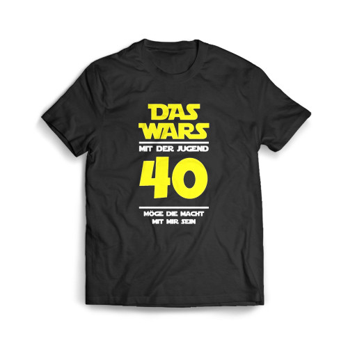 Geburtstag 40 Jahre Das Wars Mit Der Jugend 40 Geschenkidee Mens T-Shirt Tee