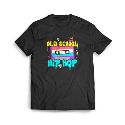 Graffiti Old School Hip Hop 80s 90s Audio Cassette Tape Mens T-Shirt Tee