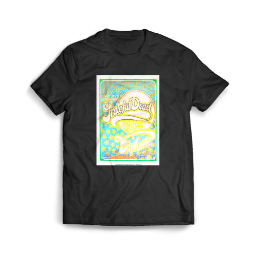 Grateful Dead Euphoria Concert And Postcard Group Mens T-Shirt Tee