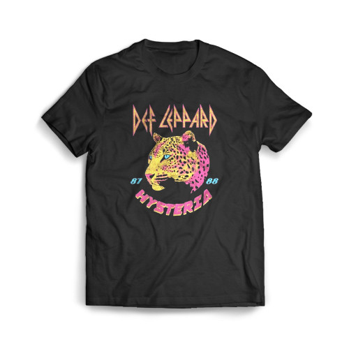 Hysteria 87 88 Tour Def Leppard Mens T-Shirt Tee