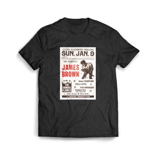 James Brown Queen Elizabeth Theatre Concert Mens T-Shirt Tee
