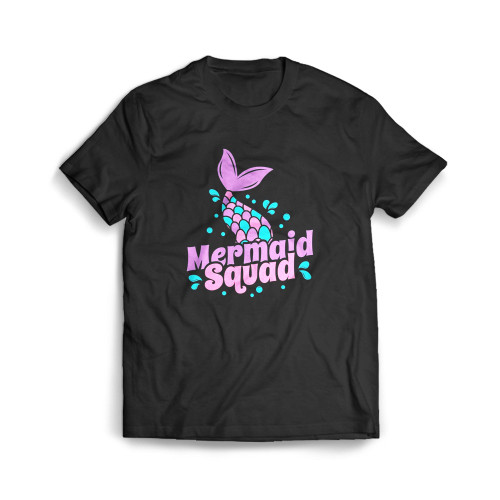 Mermaid Birthday Squad Themed Party Mens T-Shirt Tee