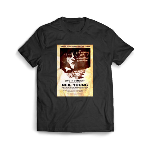 Neil Young And The International Harvesters Concert Mens T-Shirt Tee