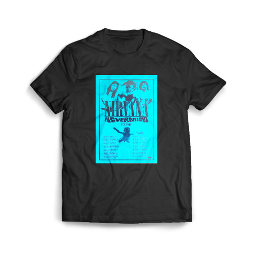 Nirvana Nevermind U S Tour Mens T-Shirt Tee