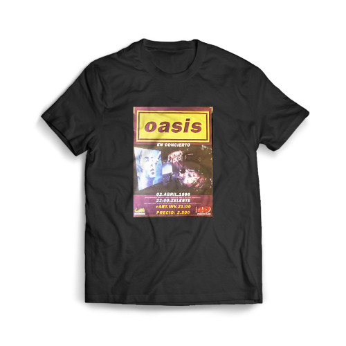 Oasis Original Concert Tour Gig Mens T-Shirt Tee