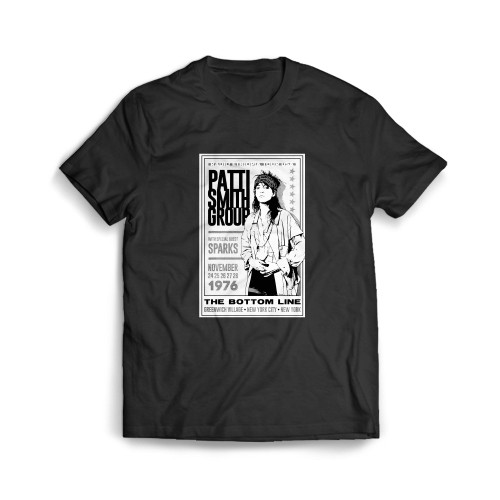 Patti Smith Group 1976 Concert Mens T-Shirt Tee