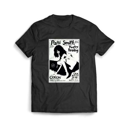 Patti Smith Poetry Reading Mens T-Shirt Tee